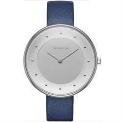 Image of Gitte blank stål quartz Dame ur fra Skagen, SKW2315